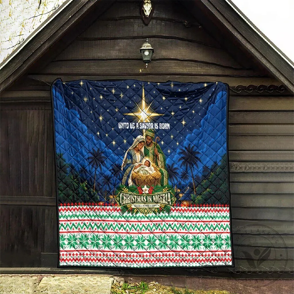 Christmas in Nigeria Nativity Scene Jesus Christ Quilted Blanket 15 Christmas in Nigeria Nativity Scene Jesus Christ Quilted Blanket