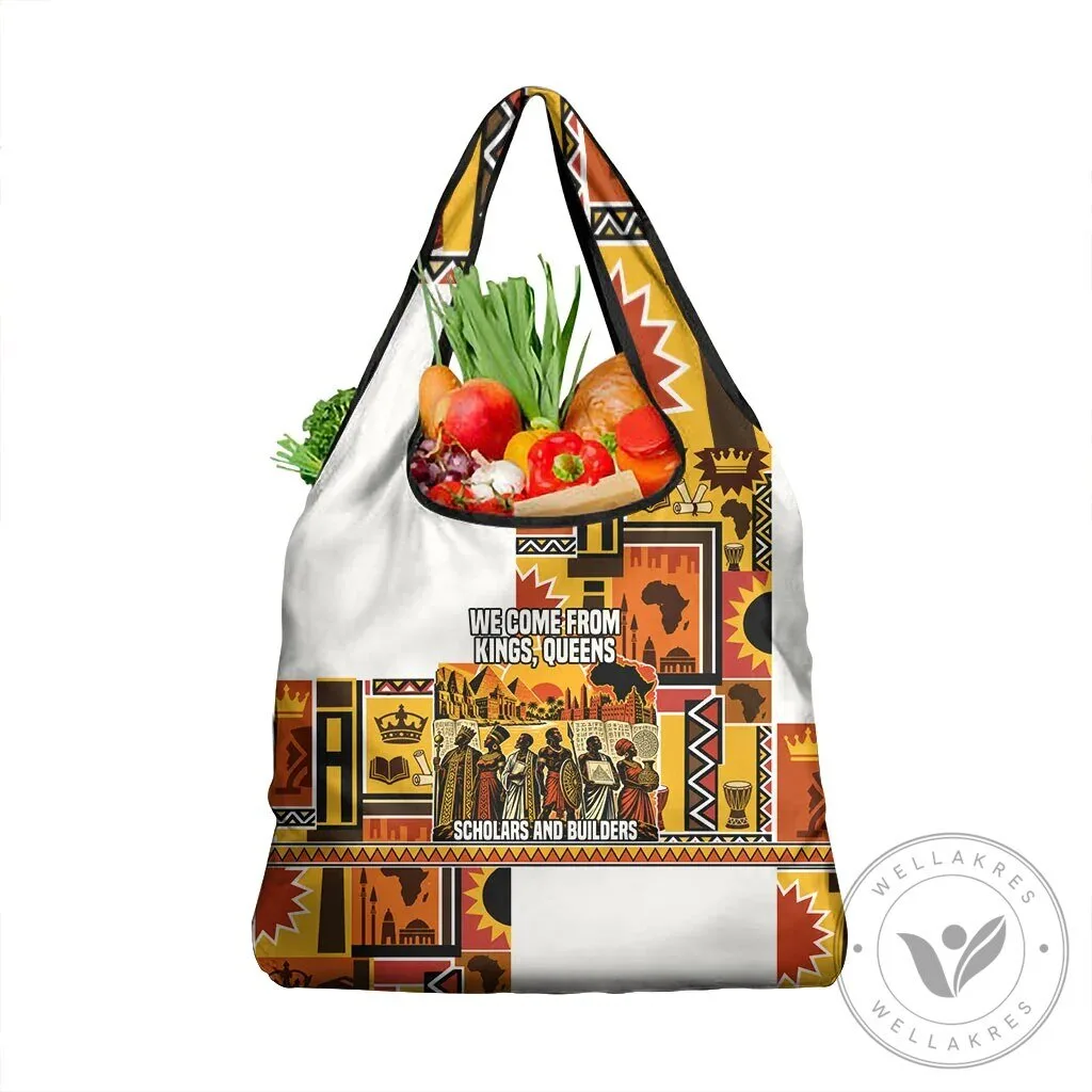 Pan African Ancient Kings and Queens Black History Reusable Grocery Bag 4 Pan African Ancient Kings and Queens Black History Reusable Grocery Bag