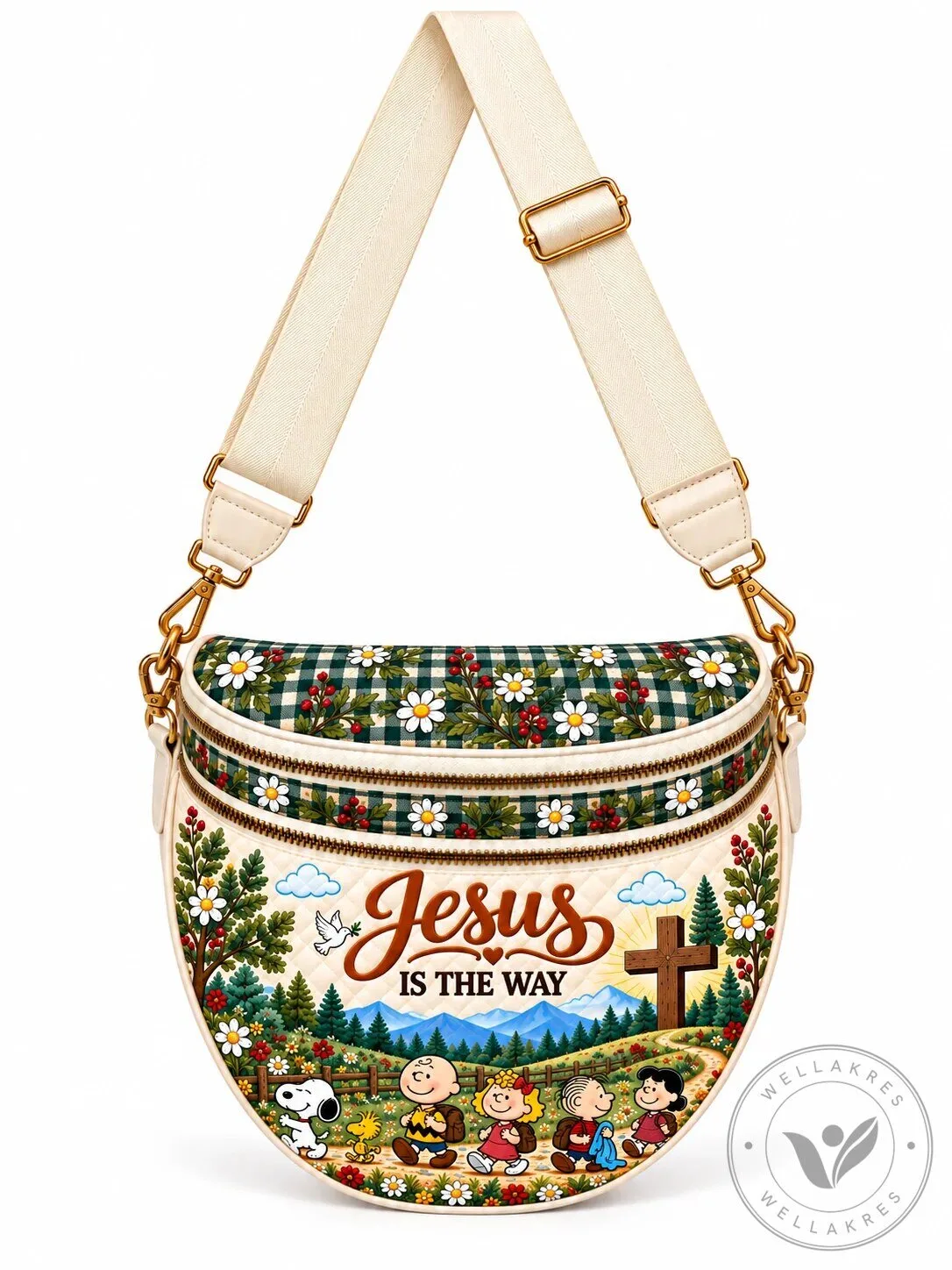 Peanuts Snoopy Charlie Brown Jesus Is The Way Crossbody Bag For Women 10 Peanuts Snoopy Charlie Brown Jesus Is The Way Crossbody Bag For Women