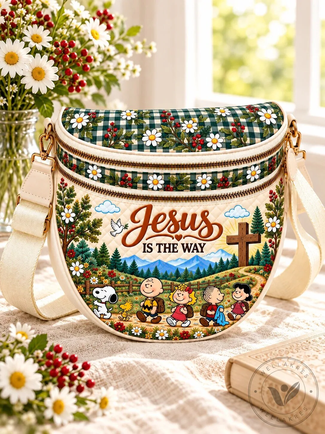 Peanuts Snoopy Charlie Brown Jesus Is The Way Crossbody Bag For Women 12 Peanuts Snoopy Charlie Brown Jesus Is The Way Crossbody Bag For Women
