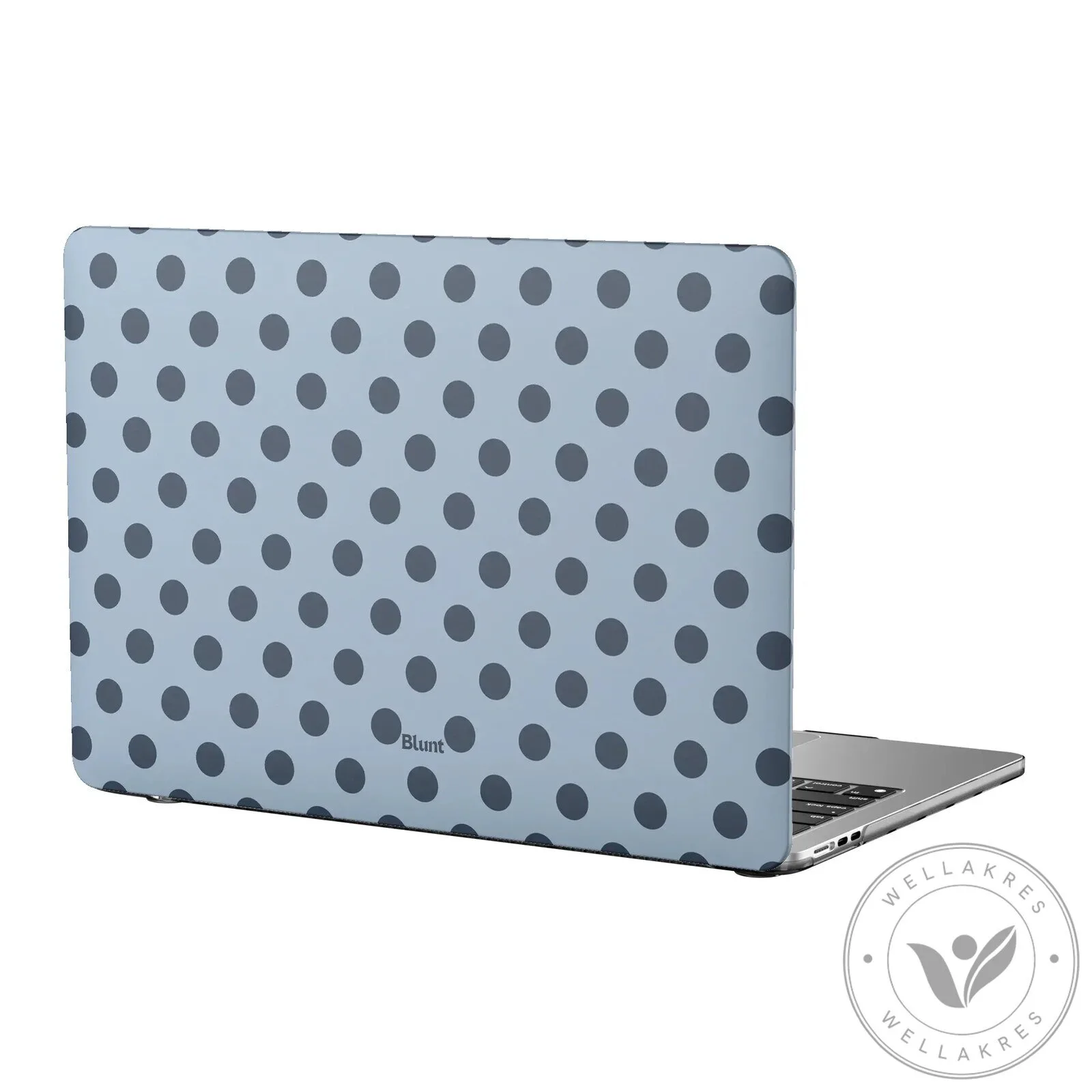 Sky Blue Polka Dot MacBook Air Laptop Case