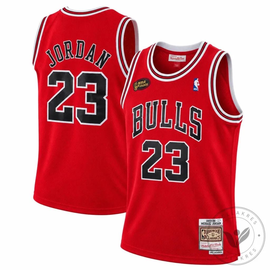 Michael Jordan Chicago Bulls Basketball Jersey 1997-98 Hardwood Classics Michael Jordan Chicago Bulls Basketball Jersey 1997-98 Hardwood Classics