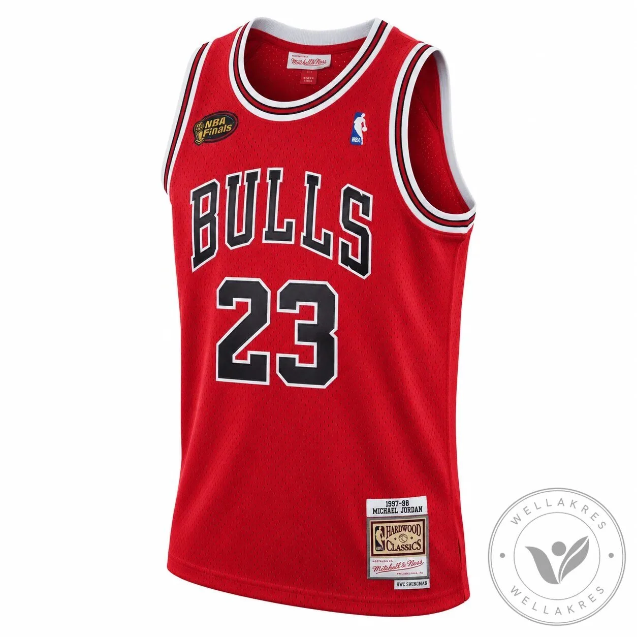 Michael Jordan Chicago Bulls Basketball Jersey 1997-98 Hardwood Classics 19 Michael Jordan Chicago Bulls Basketball Jersey 1997-98 Hardwood Classics