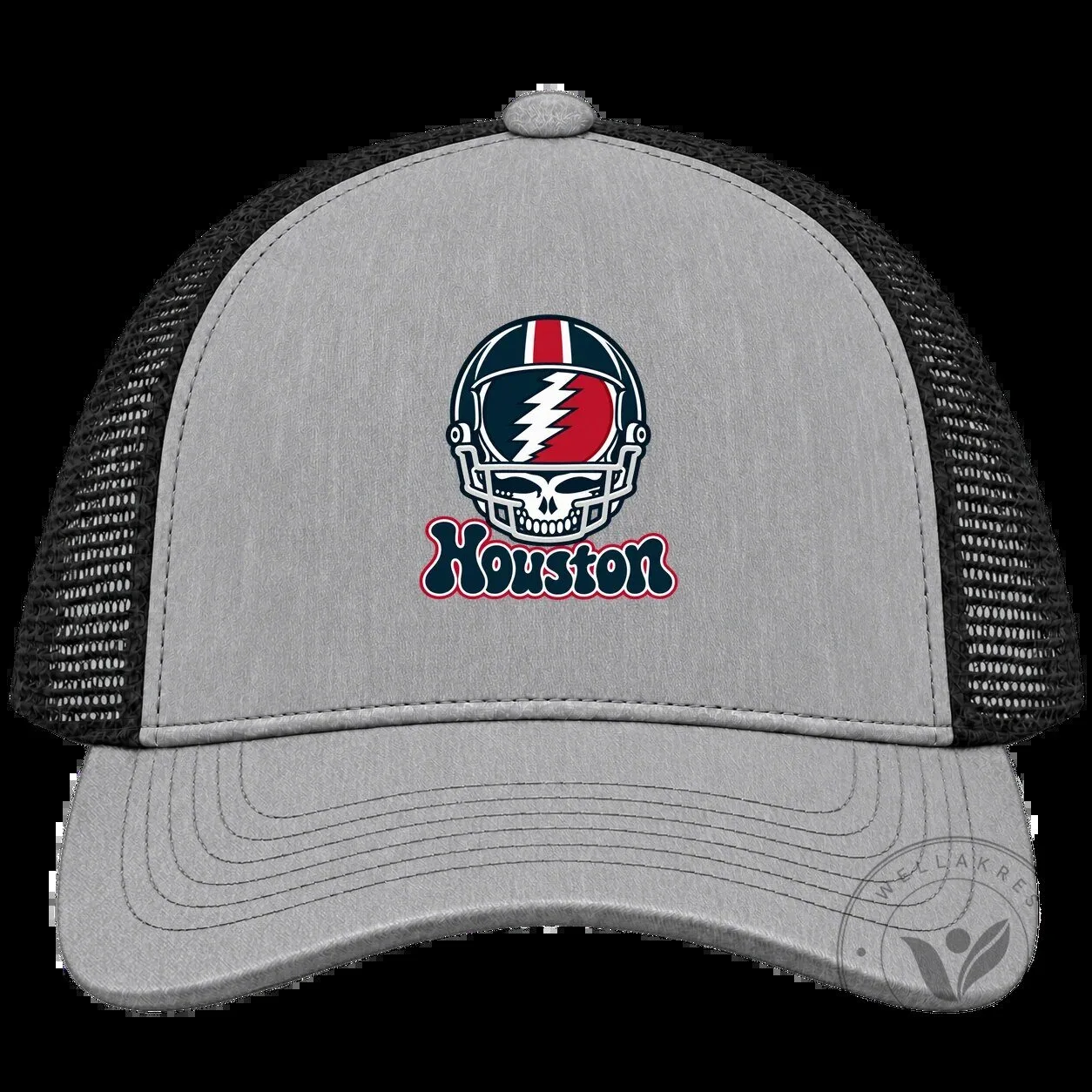 Houston Football Helmet Grateful Dead Stealie Skull Logo Trucker Hat 9 Houston Football Helmet Grateful Dead Stealie Skull Logo Trucker Hat