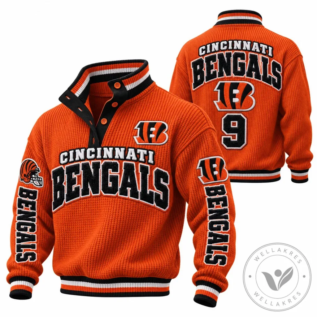 Cincinnati Bengals NFL Football Team Orange Pullover Sweatshirt 20 Cincinnati Bengals NFL Football Team Orange Pullover Sweatshirt