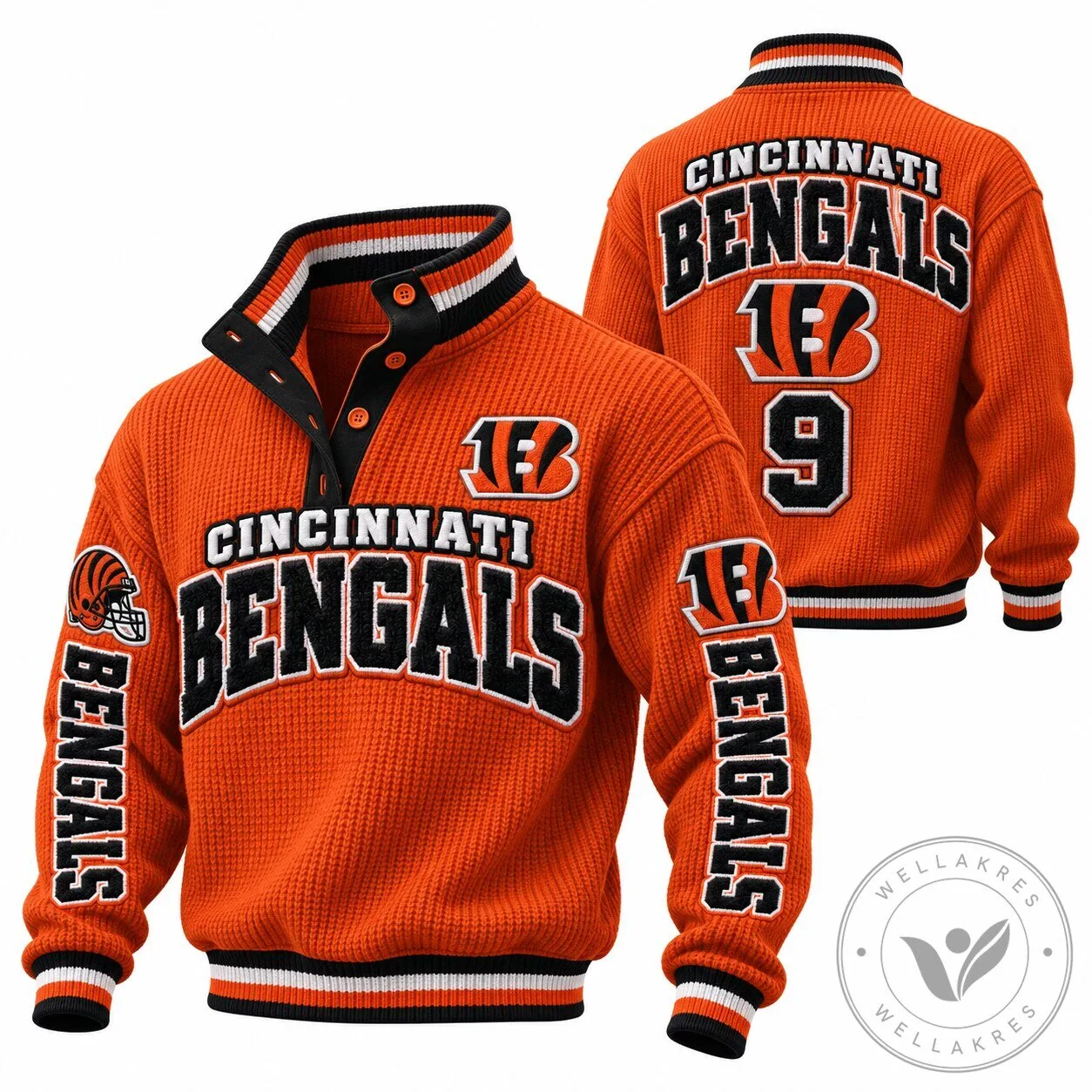 Cincinnati Bengals NFL Football Team Orange Pullover Sweatshirt 1 Cincinnati Bengals NFL Football Team Orange Pullover Sweatshirt