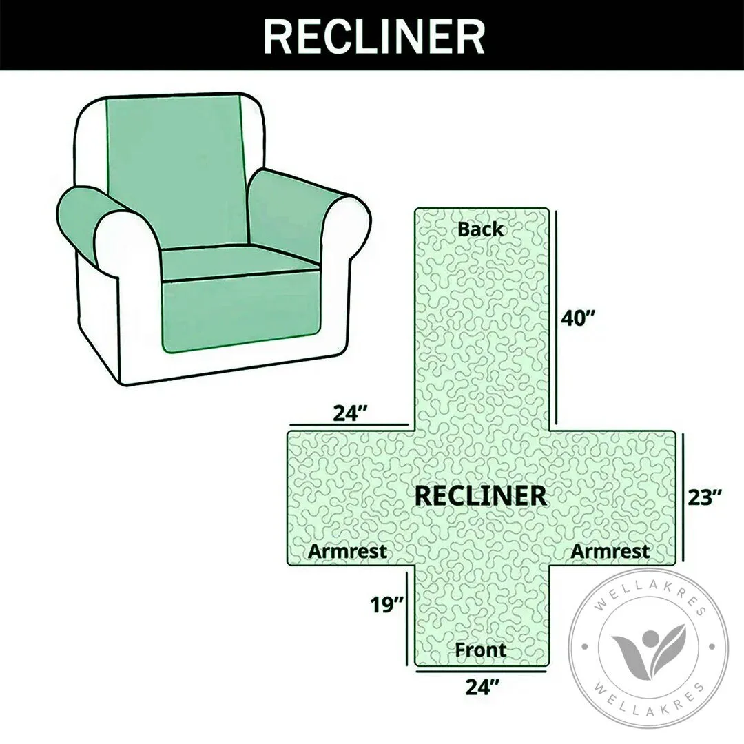 Folk Art Cats Floral Quilted Recliner Cover 13 Folk Art Cats Floral Quilted Recliner Cover