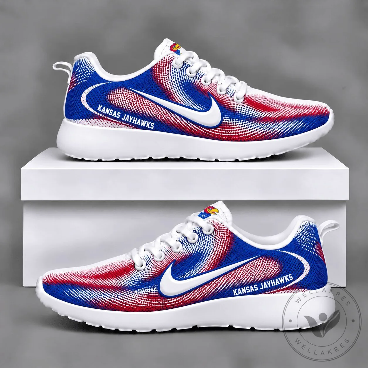 Kansas Jayhawks NCAA Team Spirit Athletic Sneakers Running Shoes