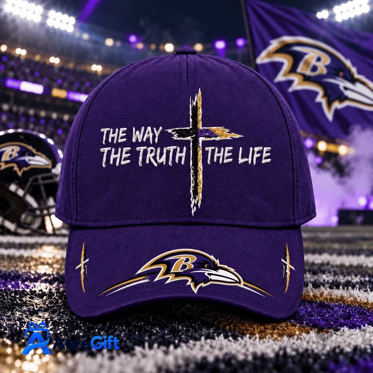 Baltimore Ravens The Way The Truth The Life Faith Cap Hat