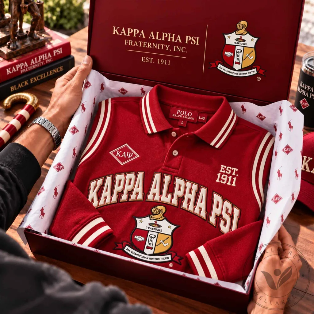 Kappa Alpha Psi Fraternity Inc. Est. 1911 Red Polo Shirt Kappa Alpha Psi Fraternity Inc. Est. 1911 Red Polo Shirt