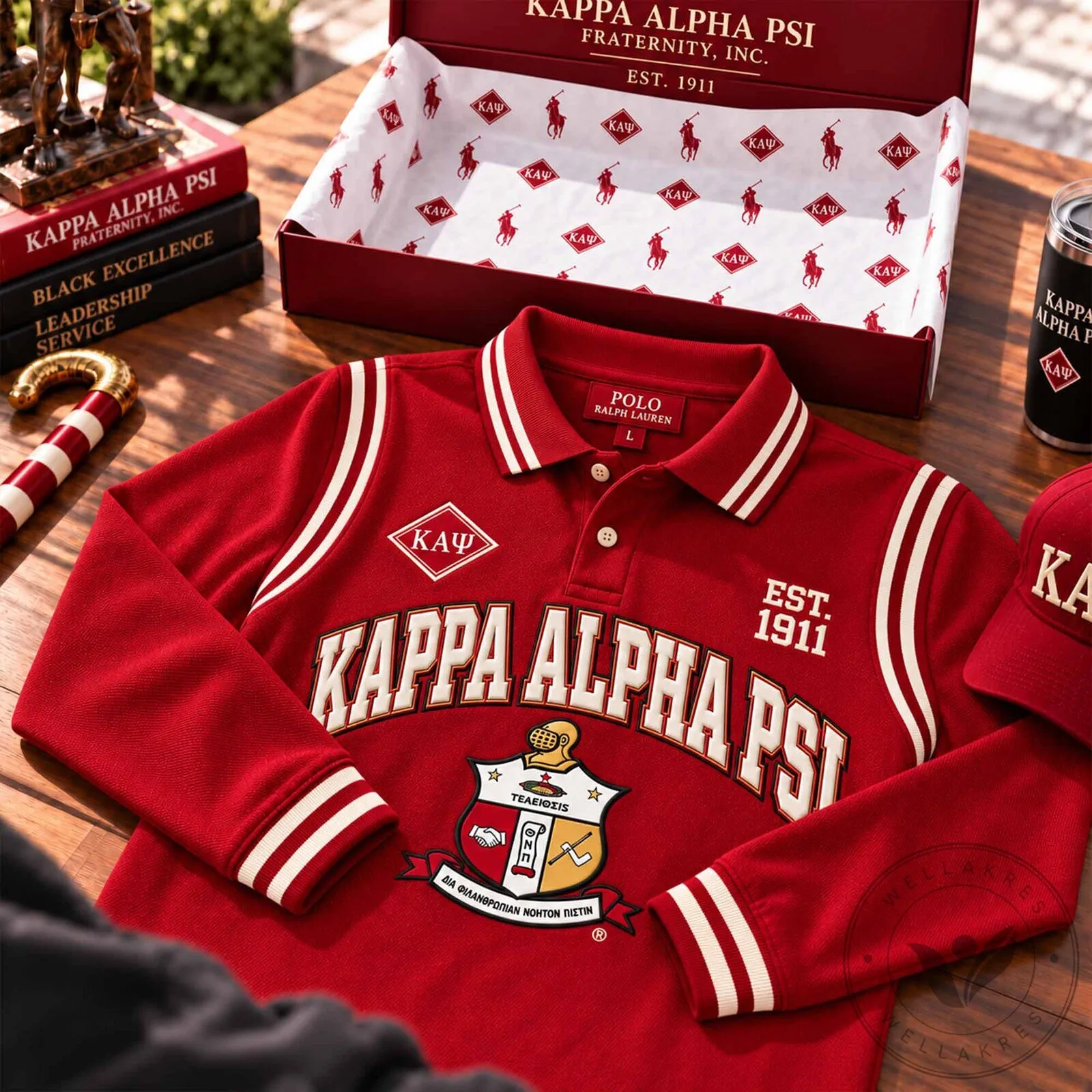 Kappa Alpha Psi Fraternity Inc. Est. 1911 Red Polo Shirt 9 Kappa Alpha Psi Fraternity Inc. Est. 1911 Red Polo Shirt