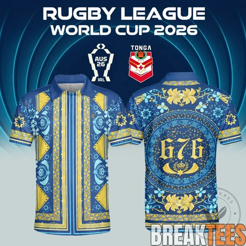 2026 World Cup Polo Shirt for Tonga Rugby League 11 2026 World Cup Polo Shirt for Tonga Rugby League